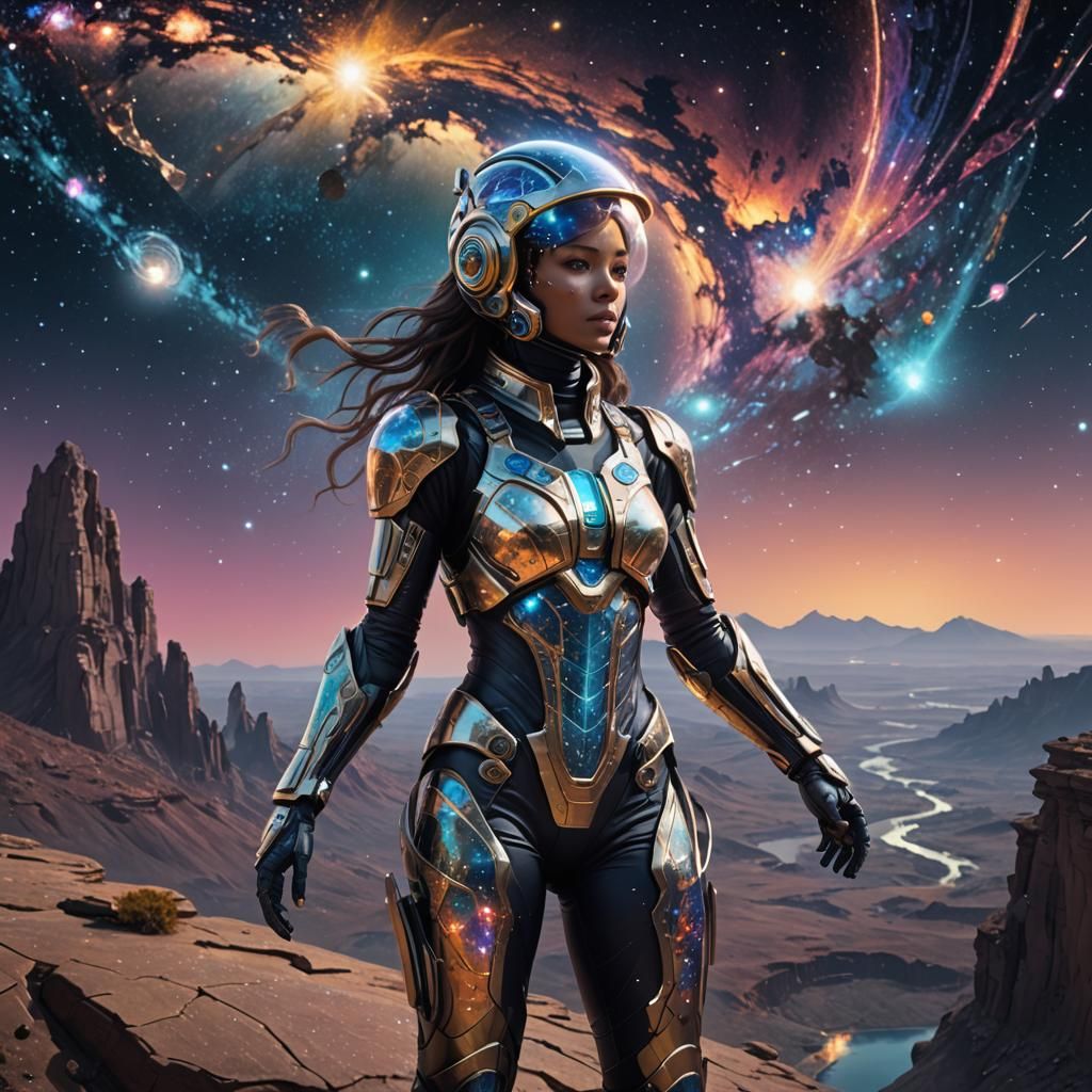 Astral Traveler Gazing at a Distant Galaxy