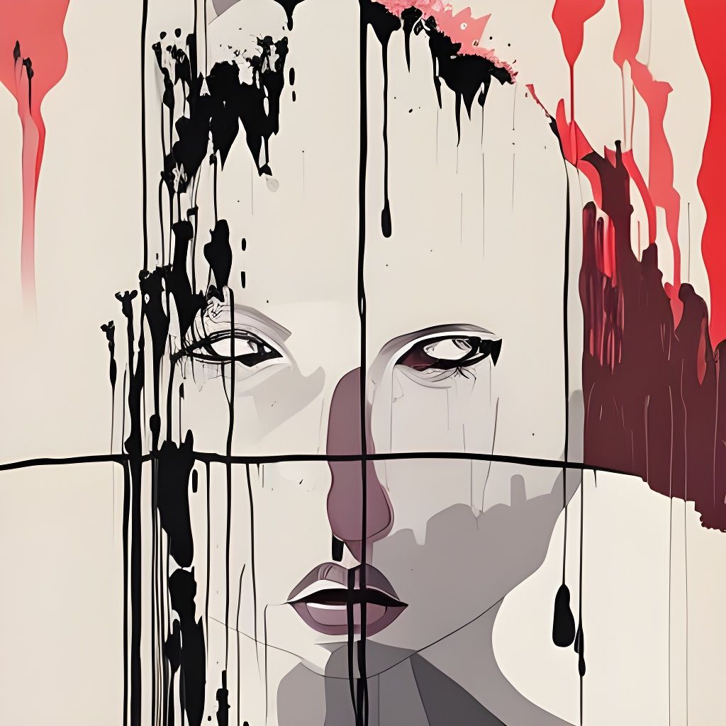 Grape Implosion: Delicate Watercolor Fantasy Horror