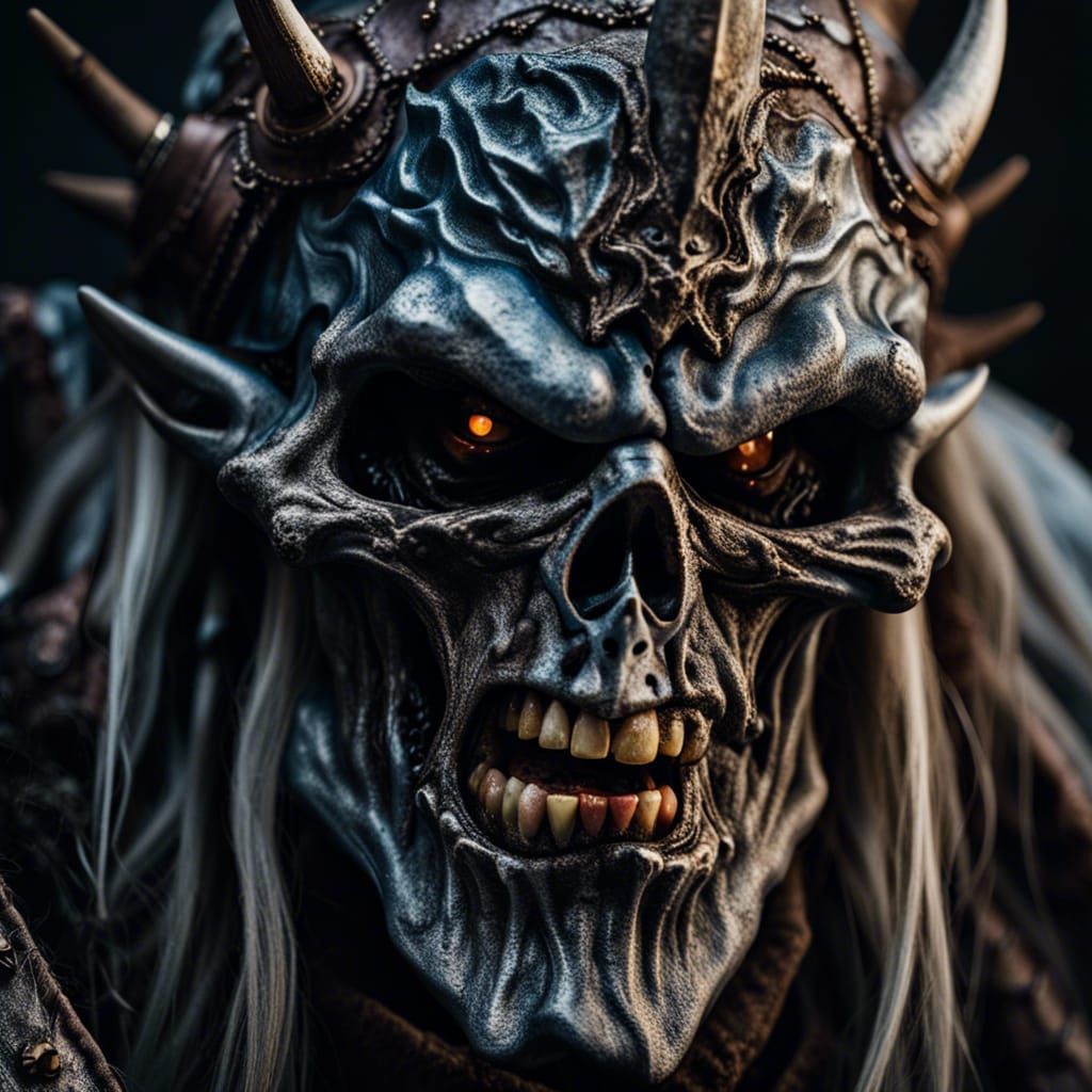 Hyperrealistic Undead Lich King Portrait