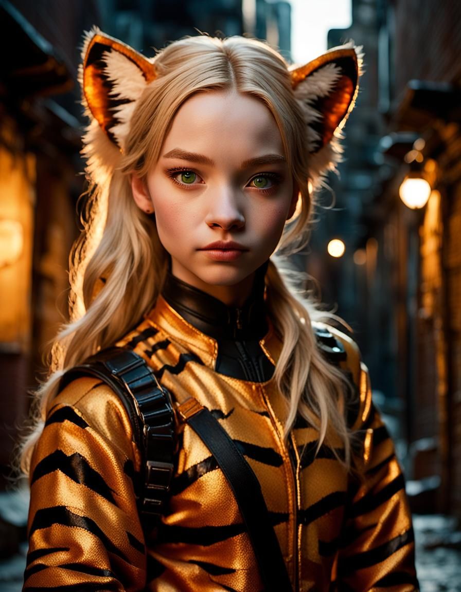 Tigra the Were-Woman: Marvel Hero in Comic Book Style