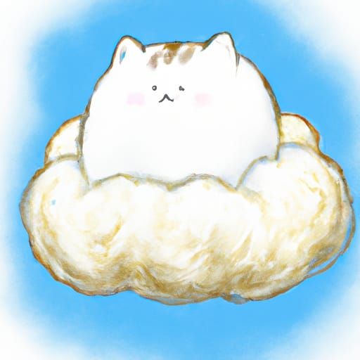 AI Generated Cat Loaf Cloud