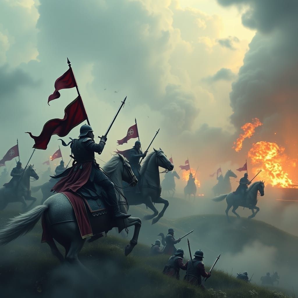 Hyperrealistic Battle of Trafalgar Scene