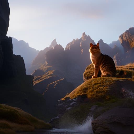 Beautiful Cat Artworks: Collage, Papier-Mâché, Mosaics