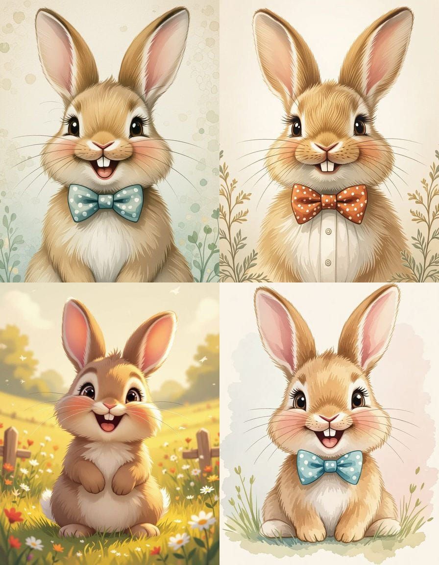 Laughing Bunny Rabbit Close-Up