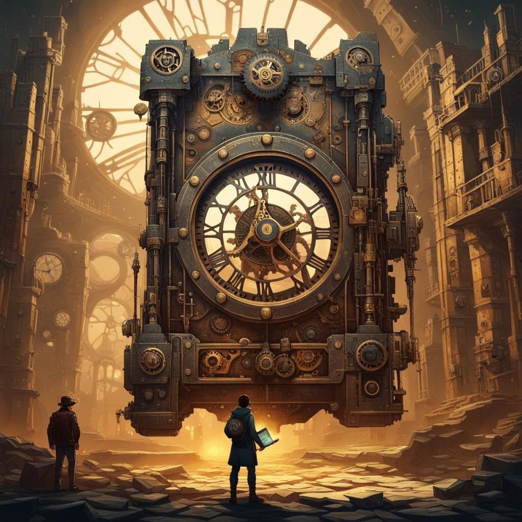 Clockwork City Adventurer with Machinika Atlas