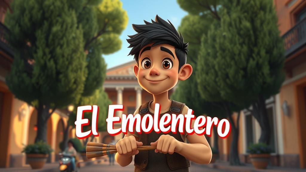 Street Vendor in Barranco, 3D Pixar Style