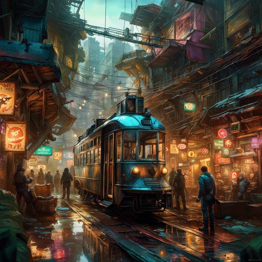 Detailed Photorealistic Cityscape in 8k Resolution