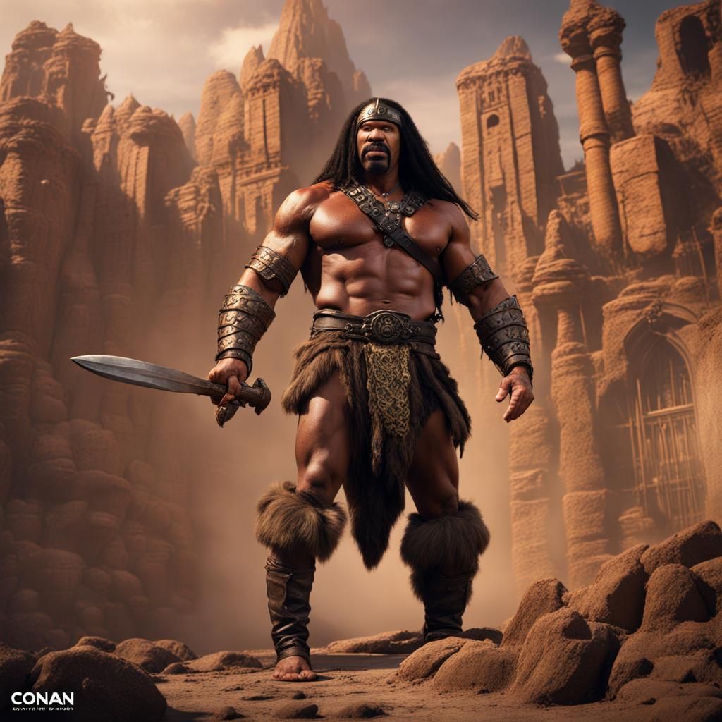 Steve Harvey as Conan the barbarian