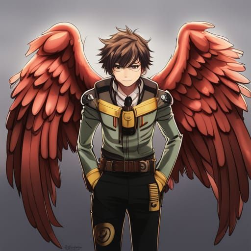 Hawks from My Hero Academia: Hyperrealistic Anime