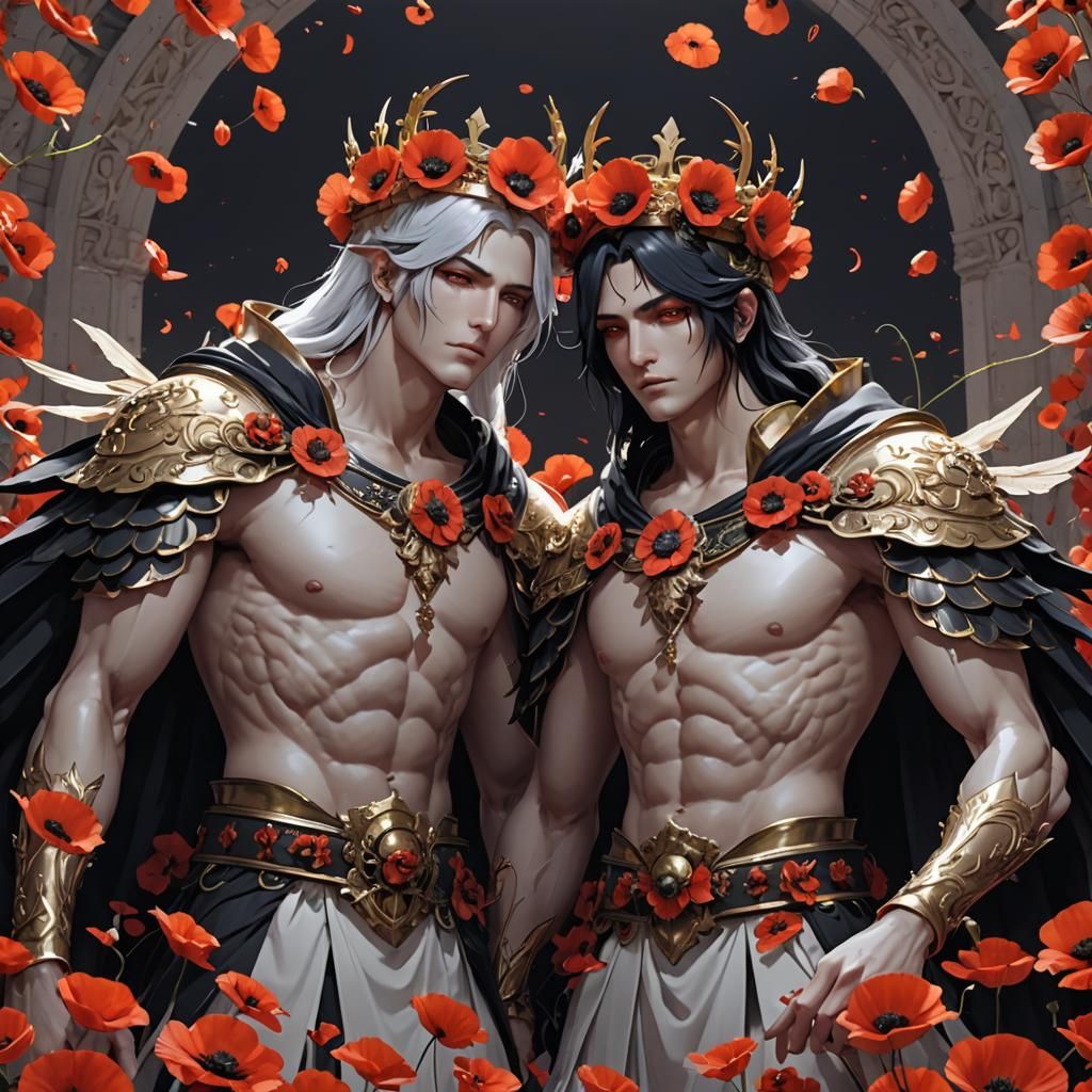 Hypnos and Thanatos: Twin Gods in Anime Style