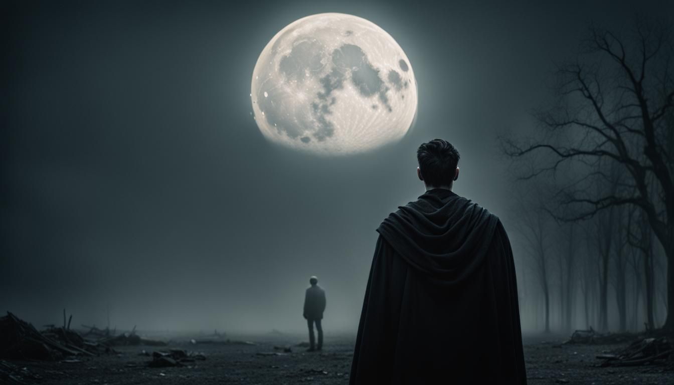 Ethereal Lunar Portrait Inspired by Star Wars Universe