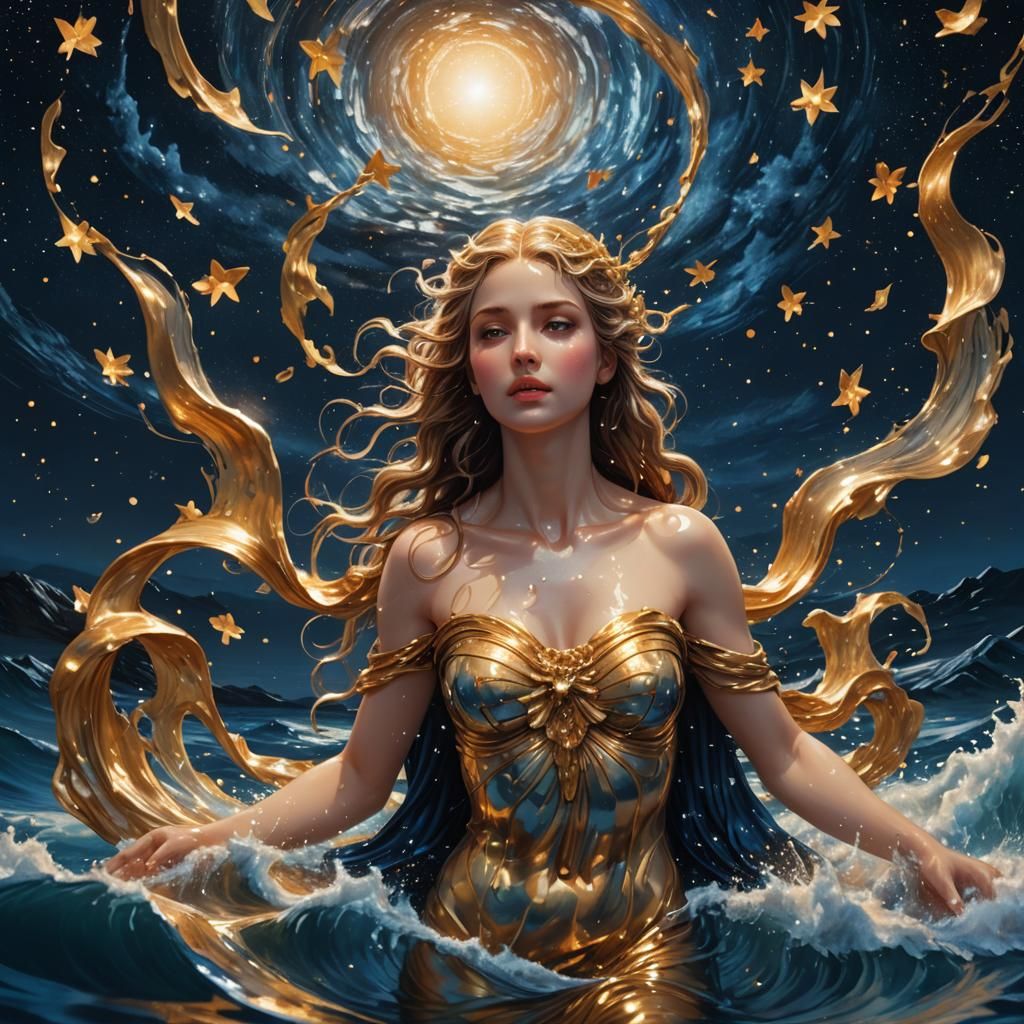 Aphrodite Emerges: Hyper-Realistic Fantasy Art