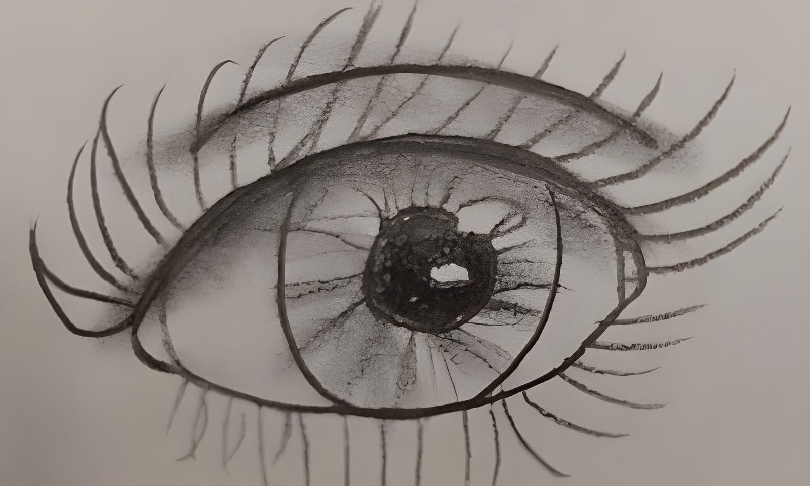 Detailed Close-Up of a Human Eye