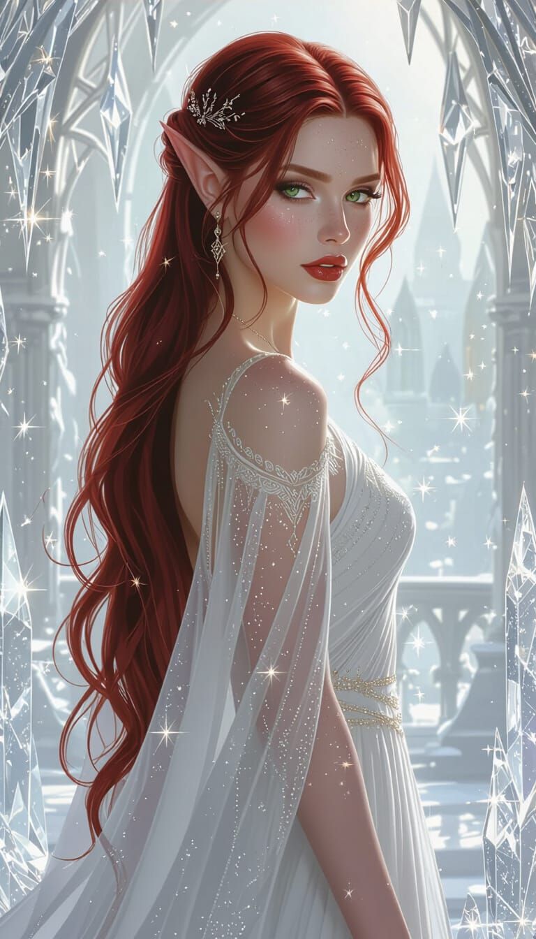 Majestic Elf Queen in Crystal Palace