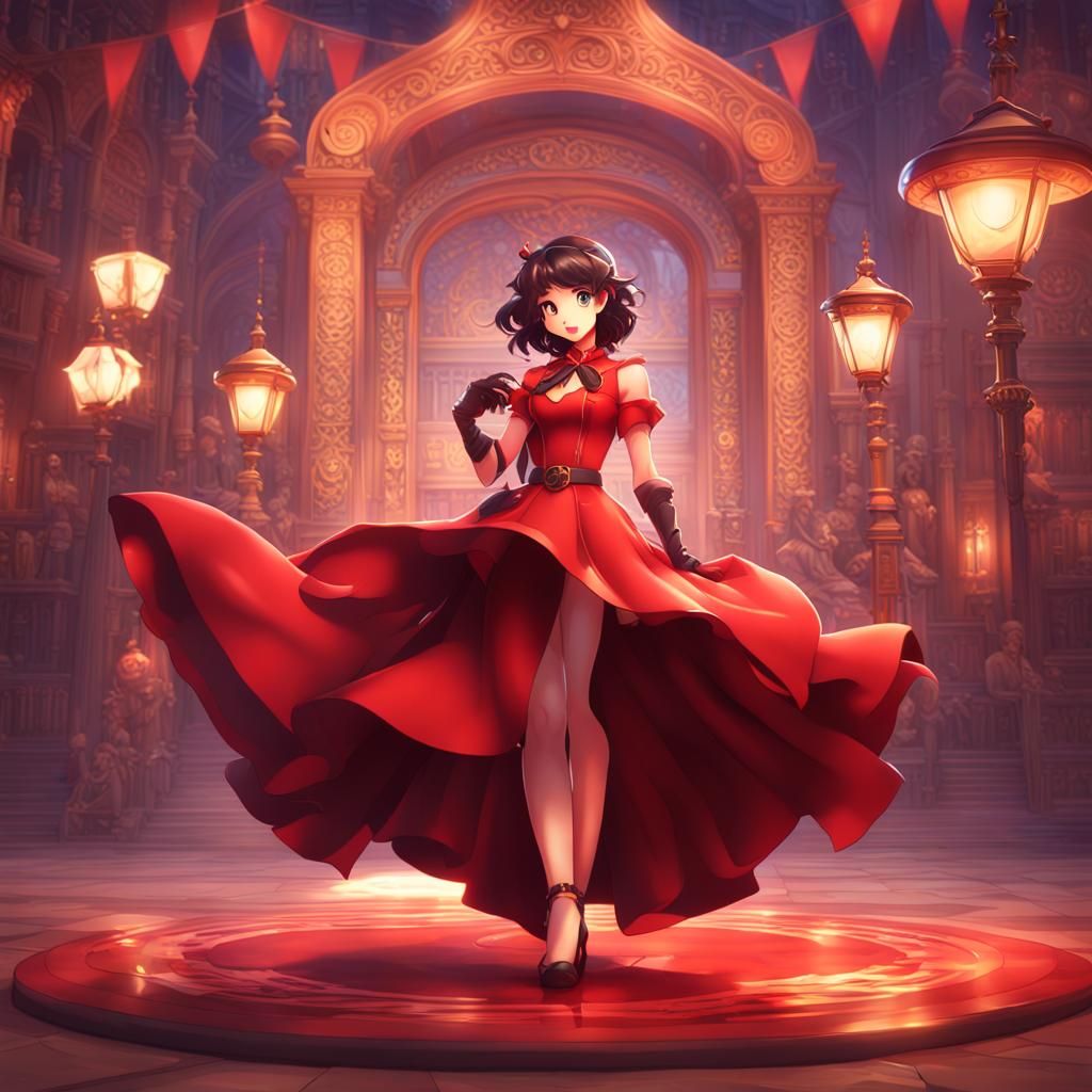 Fantasy Mage in Anime Style