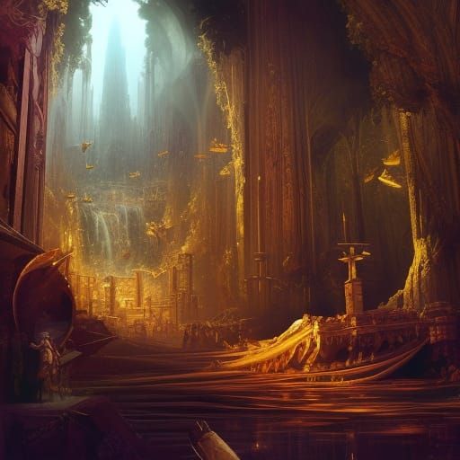 Epic Noah's Ark Digital Matte Painting