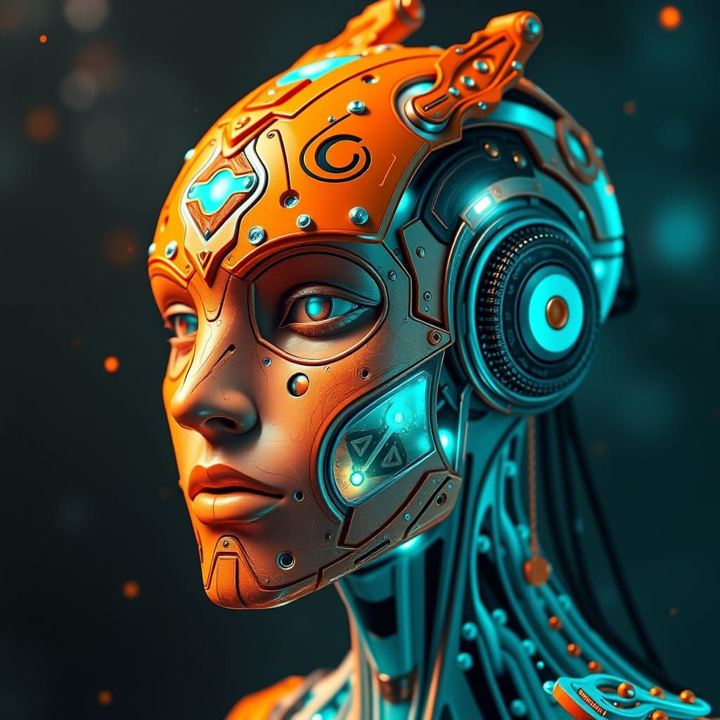 Futuristic Narrow AI Concept Art in 8K