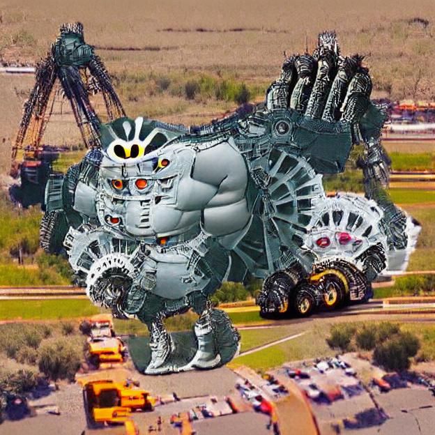 Towering Mechanical Colossus Rises