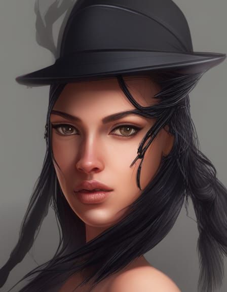 Fantasy Portrait: Mixed Race Woman Adventurer in Digital Art