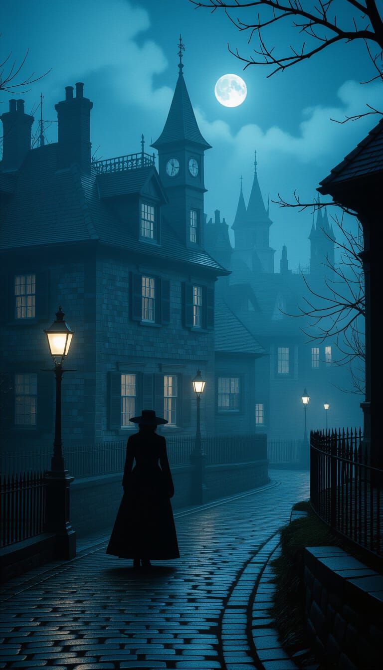 Cinematic Film Still: Luminous Dark Fantasy