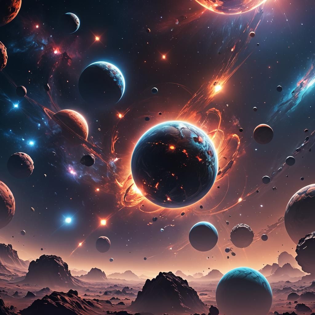 Vibrant New Planet Forming in Deep Space