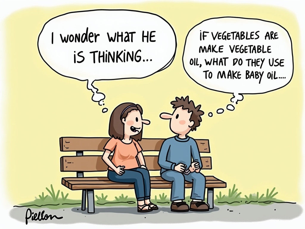 Funny Cartoon Asks: What Makes Baby Oil?