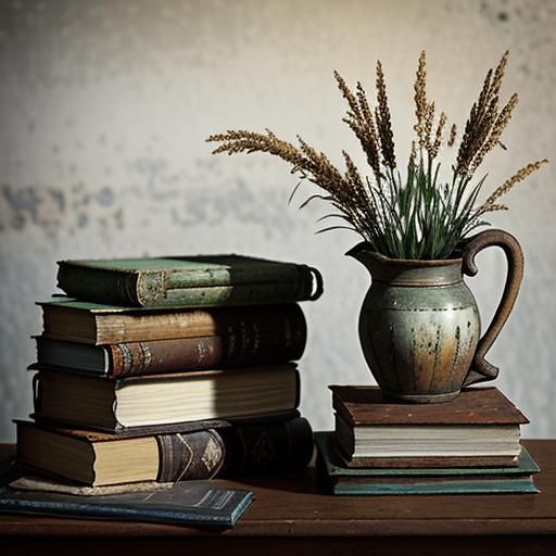 Rustic Still Life with Antique Objects