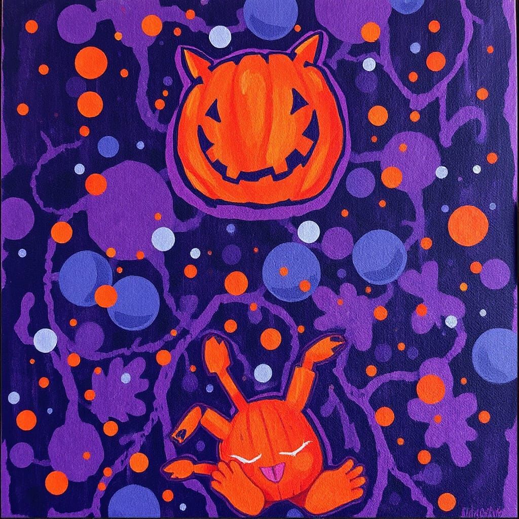 Vibrant Expressionistic Masterpiece in Pointillism