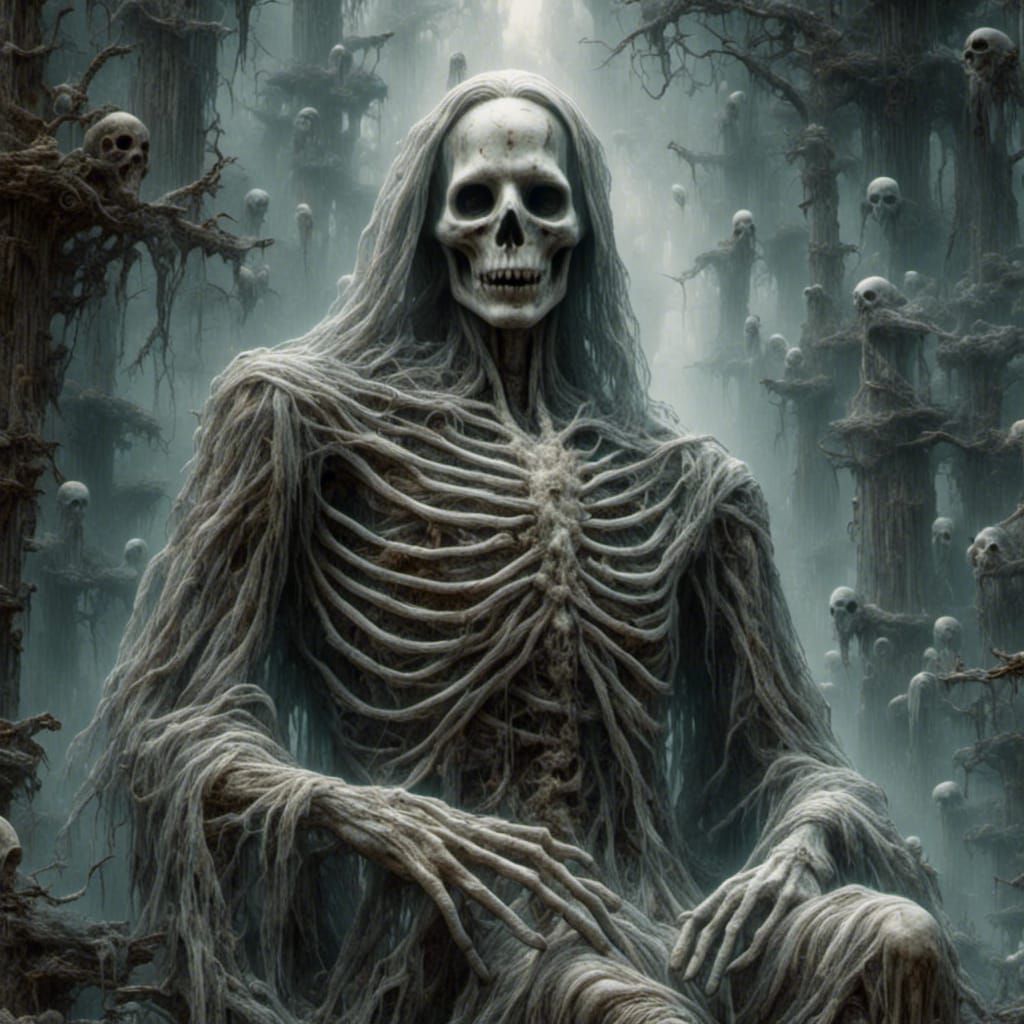 Eerie Michael Myers Figure in Dark, Ghostly Style