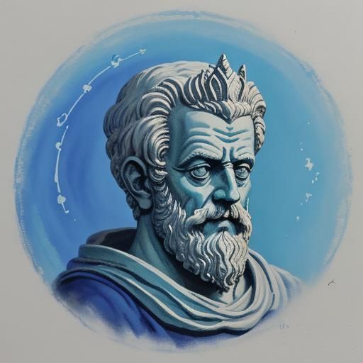 Gouache Painting: Plato's Nature Paradigm