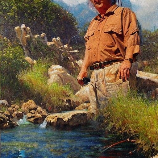 Oil Painting of Text by James Gurney