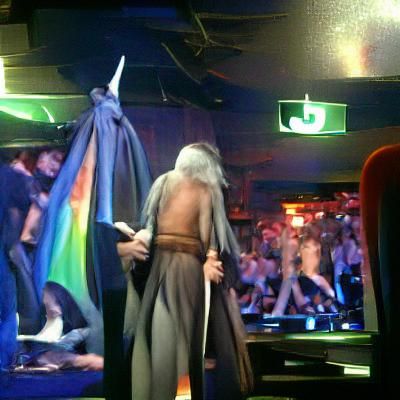 Unexpected Fantasy Character Interaction