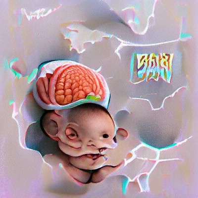 Infant Brain Digital Render