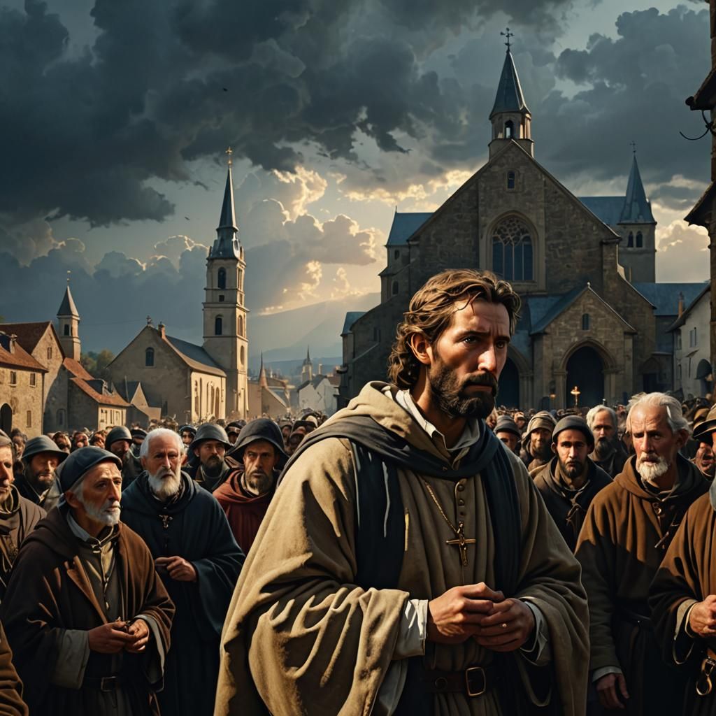 Saint James on the Way: Vivid Digital Art