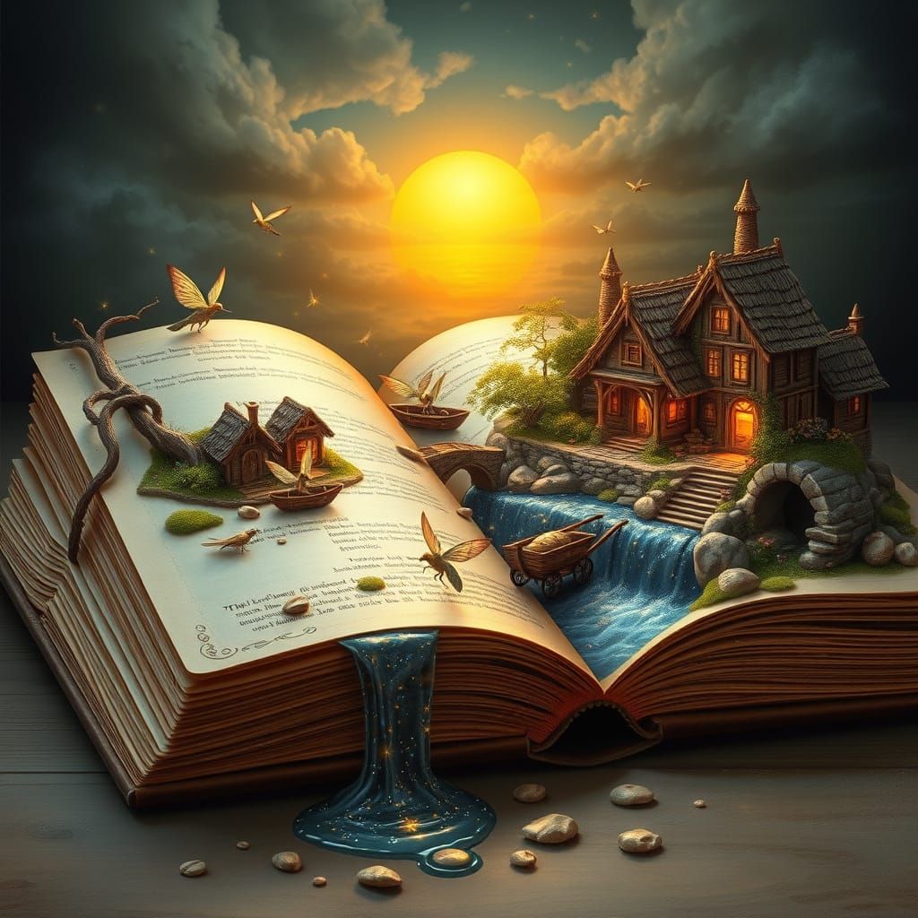 Miniature World Hidden in Ancient Book