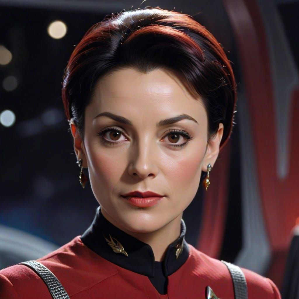 Bajoran Starfleet Officer in Deep Space Nine Uniform