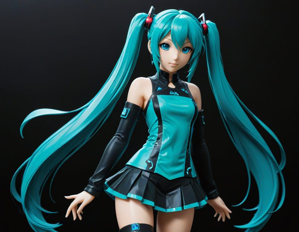 Virtual Pop Idol Hatsune Miku in Digital Art