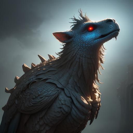 Otherworldly Being Emerges in Ancient City