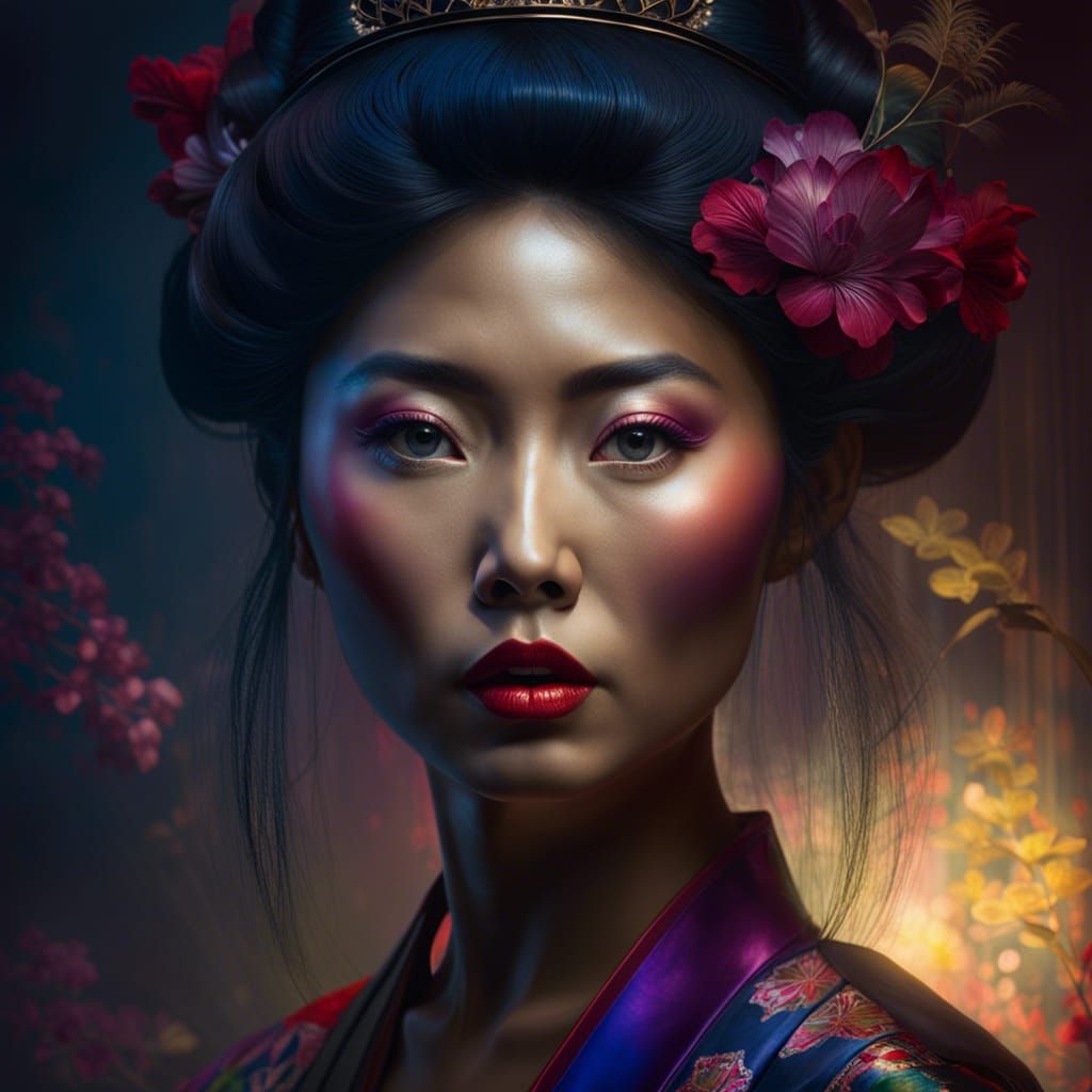 Japanese Woman Portrait in Unreal Engine 5