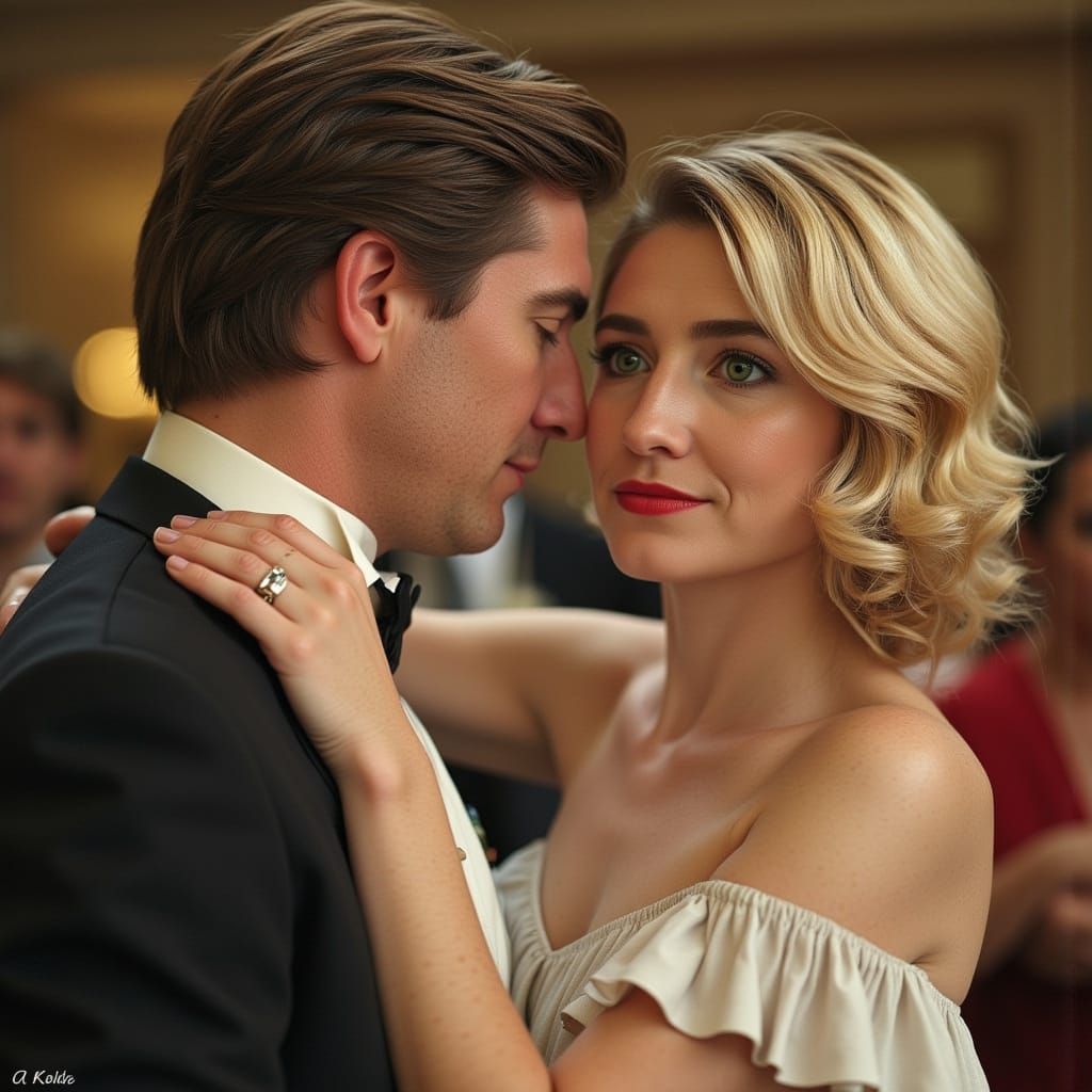 Woman in 60s Dress Dancing with Patrick Swayze