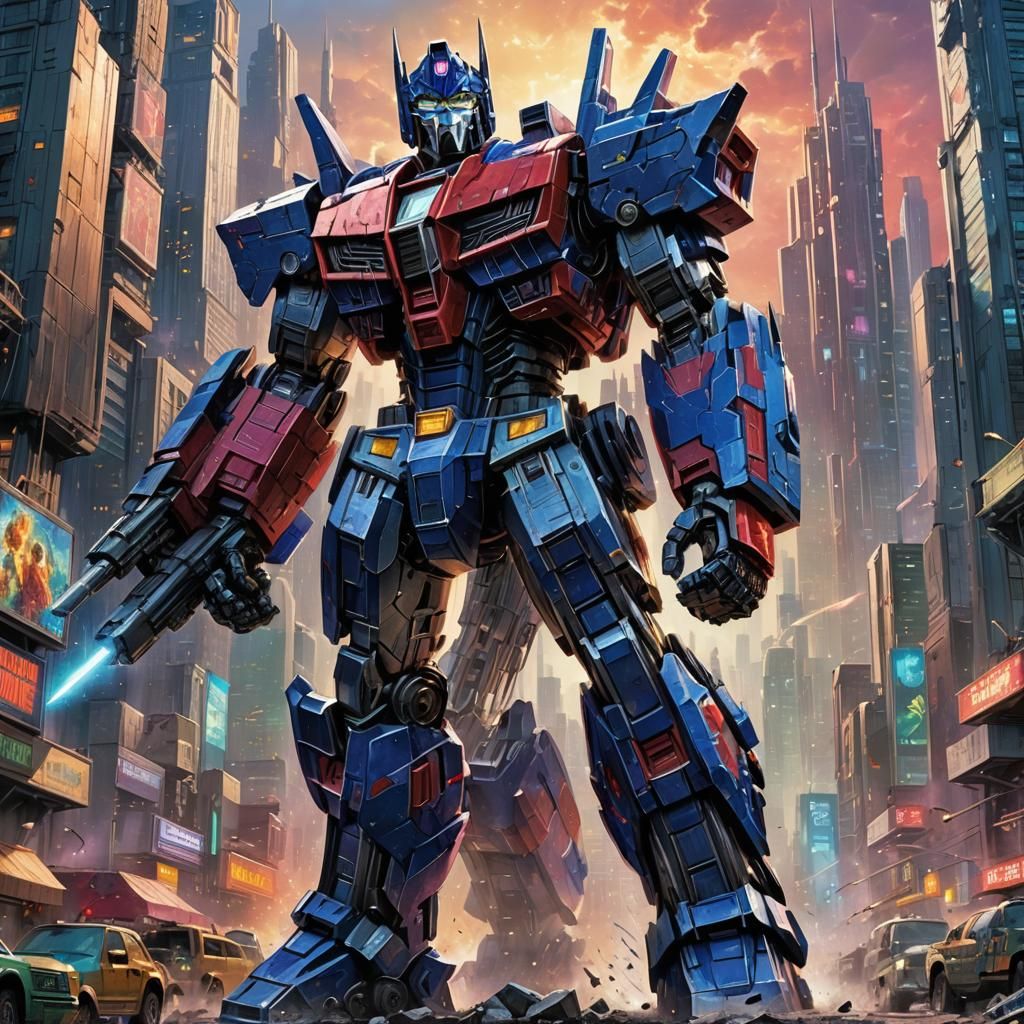 Optimus Prime on Cybertron: Hyperrealistic Concept Art