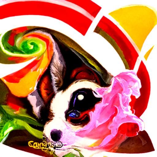 Star Wars Corgi in Gouache Candyland