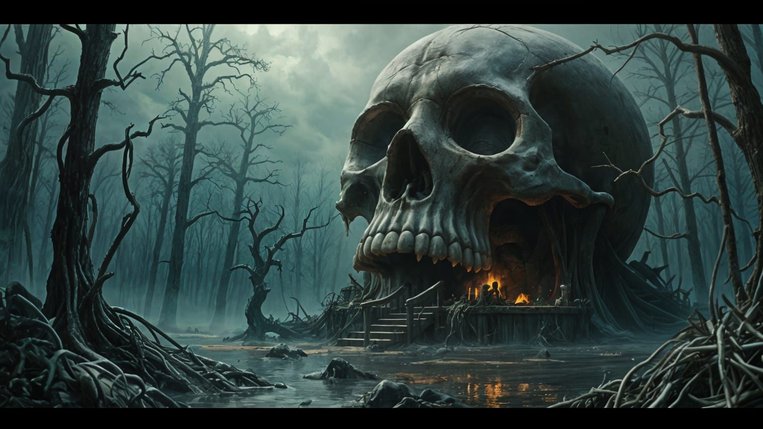 Gothic Skull Tavern in Putrid Swamp