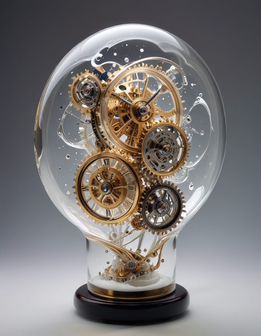 Glass Clockwork Vortex in Effervescent Colors