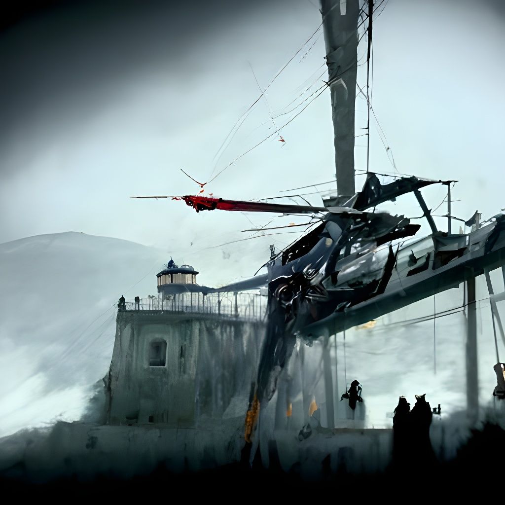 Helicopter Crash on Alcatraz Island