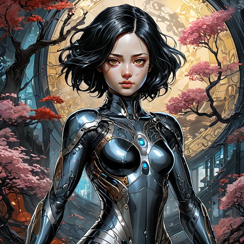Alita Battle Angel Liquid Cyborg Digital Art