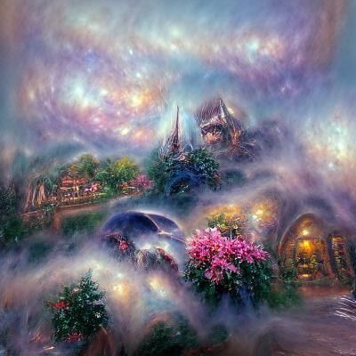 Ethereal Figure Hiding in a Hyperdetailed Cosmos