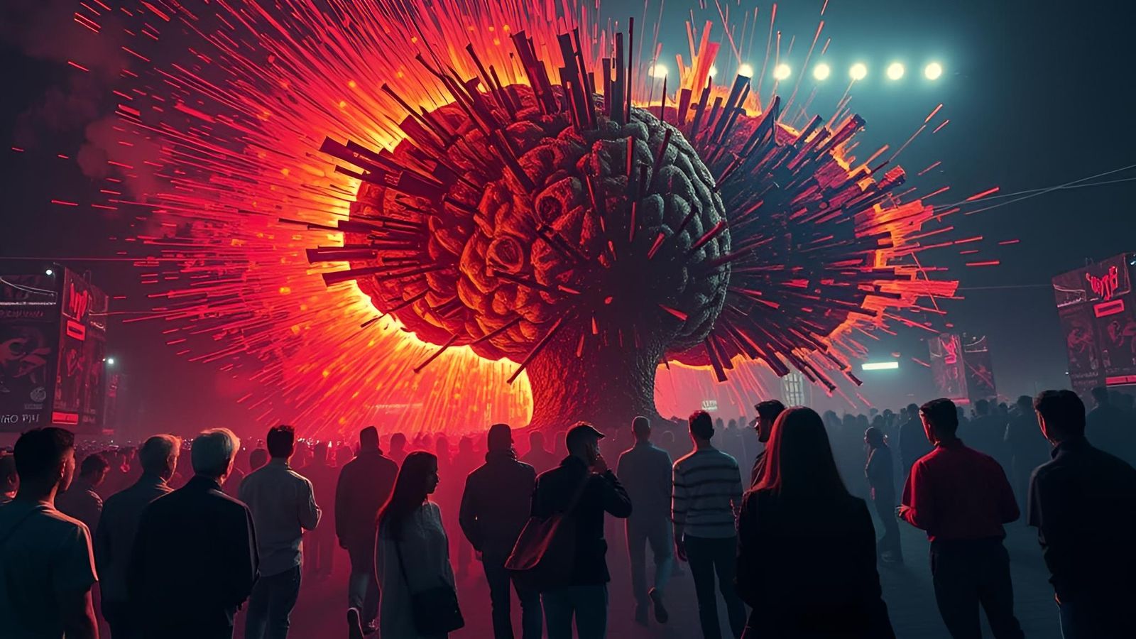 Conceptual Visualization of Mental Destruction