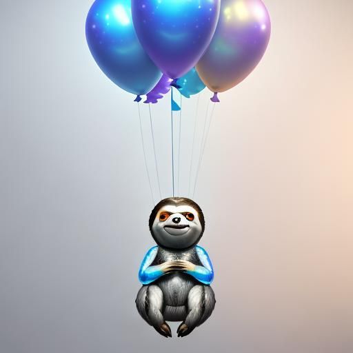 Balloon Sloth in Holographic Astral Cosmic Style