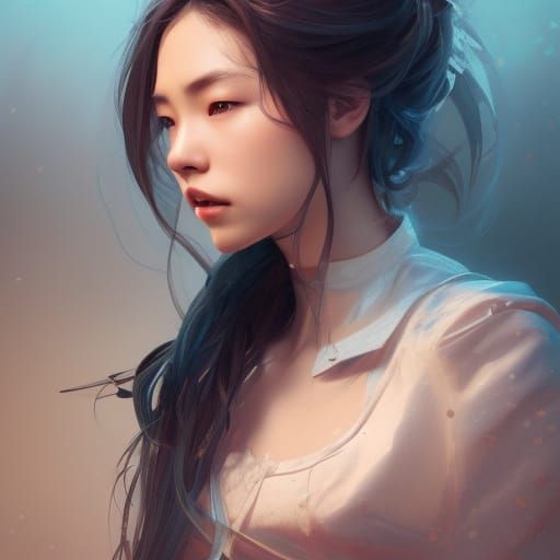 Detailed Portrait with Dynamic Lighting in 8K Resolution